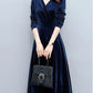 2024 Vintage Long Sleeve Women Sexy Midi Dresses Autumn Winter Velvet Thick Warm Dress Elegant Bodycon Party Night Maxi Vestidos