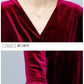 2024 Vintage Long Sleeve Women Sexy Midi Dresses Autumn Winter Velvet Thick Warm Dress Elegant Bodycon Party Night Maxi Vestidos
