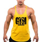 Gym Bodybuilding Tank Top Fashion Y-Back Suspender Vest Cotton Breathable Sleeveless Singlet Men's Fitness Muscle Sports Shirt