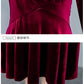 2024 Vintage Long Sleeve Women Sexy Midi Dresses Autumn Winter Velvet Thick Warm Dress Elegant Bodycon Party Night Maxi Vestidos