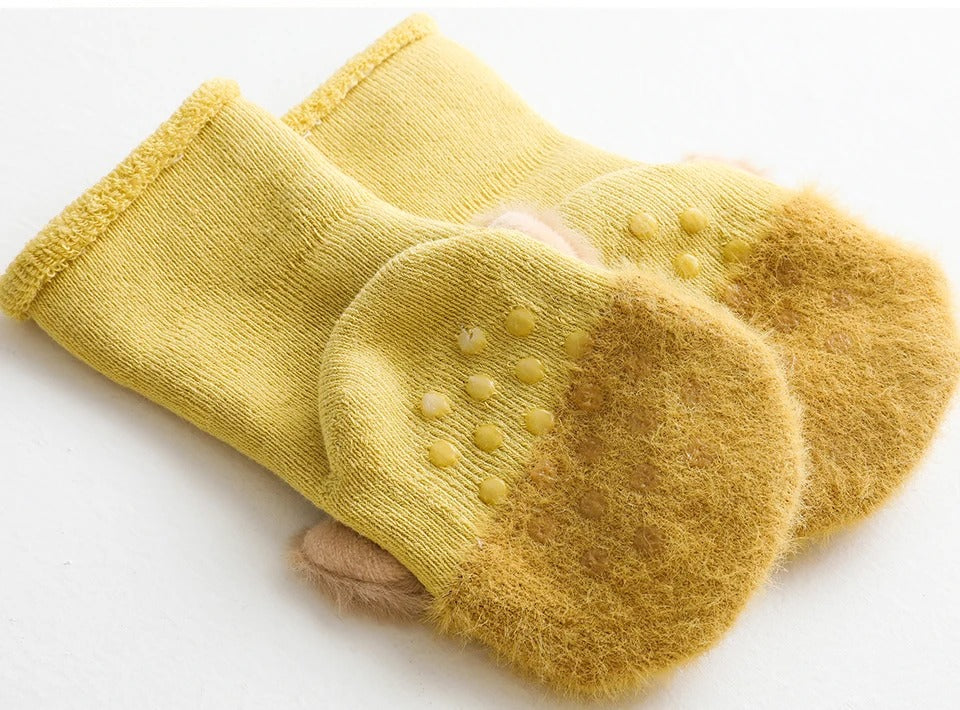 Baby Winter Cotton Anti Slip Long Socks Kid Child Toddler New born Infant Boy Girl Warm Terry Thick Thermal Animal Knee High Sock