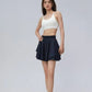 Yoga Short Skirt Anti-exposure High Waist Slimming Skirt for Women in Summer Wear Two-piece Outdoor Running Sports Skirt