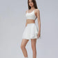 Yoga Short Skirt Anti-exposure High Waist Slimming Skirt for Women in Summer Wear Two-piece Outdoor Running Sports Skirt