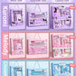 anrio 12PCS Kuromi Stationery Set Cinnamoroll My Melody Pencils Erasers Rulers Student School Supplies Study Stationery Gifts