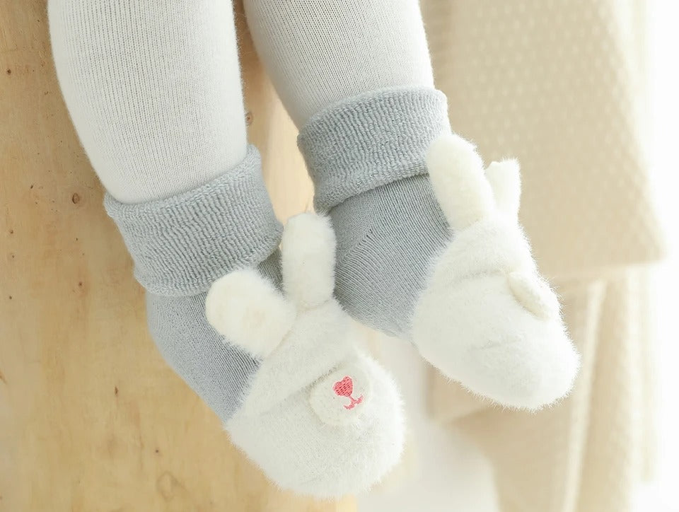 Baby Winter Cotton Anti Slip Long Socks Kid Child Toddler New born Infant Boy Girl Warm Terry Thick Thermal Animal Knee High Sock
