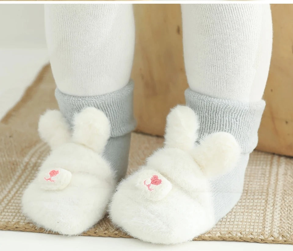 Baby Winter Cotton Anti Slip Long Socks Kid Child Toddler New born Infant Boy Girl Warm Terry Thick Thermal Animal Knee High Sock