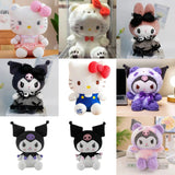 25cm Cute Sanrio Plush Toys: Hello Kitty, Cinnamoroll, Kuromi, Pochacco, Cartoon Cute Toys, Kids Birthday Gift