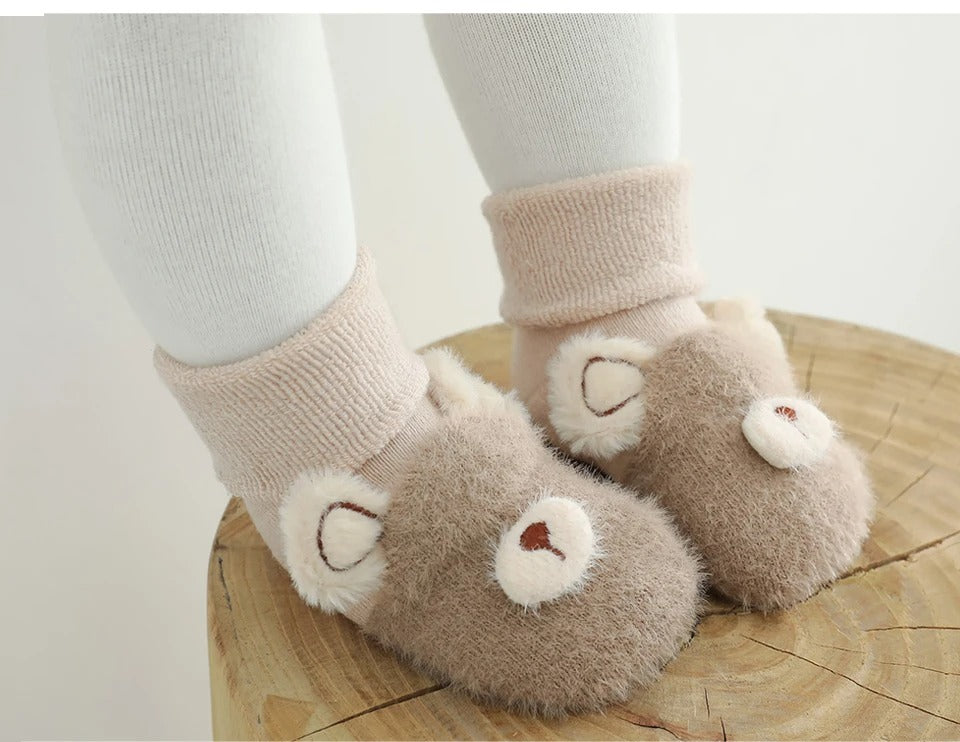 Baby Winter Cotton Anti Slip Long Socks Kid Child Toddler New born Infant Boy Girl Warm Terry Thick Thermal Animal Knee High Sock