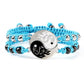 2Pcs/set Dragon Tai Chi Gossip Braided Bracelet for Women Men Best Friends Adjustable Yin Yang Bracelets Fashion Couple Jewelry