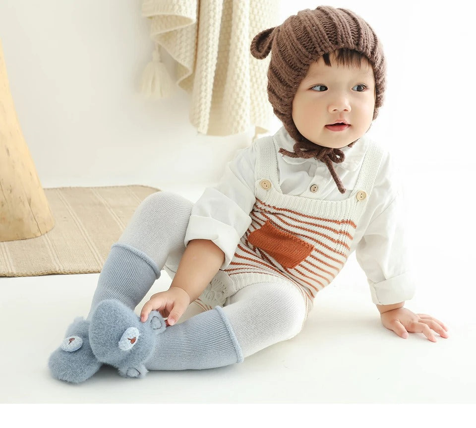 Baby Winter Cotton Anti Slip Long Socks Kid Child Toddler New born Infant Boy Girl Warm Terry Thick Thermal Animal Knee High Sock