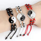 2Pcs/set Dragon Tai Chi Gossip Braided Bracelet for Women Men Best Friends Adjustable Yin Yang Bracelets Fashion Couple Jewelry