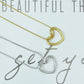 Dainty Gold Color Heat Love Pendant Collar Necklace Stainless Steel Exquisite Fashion Jewelry Best Gift for Her 2024