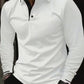 The new men's long-sleeved polo shirts for Spring/Autumn 2025 feature a casual and fashionable 3D pattern print.