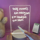 Transparent Luminous LED Night Lights USB Luminous Acrylic Night Light Erasable Write Message Board Calendar Desktop Ornaments